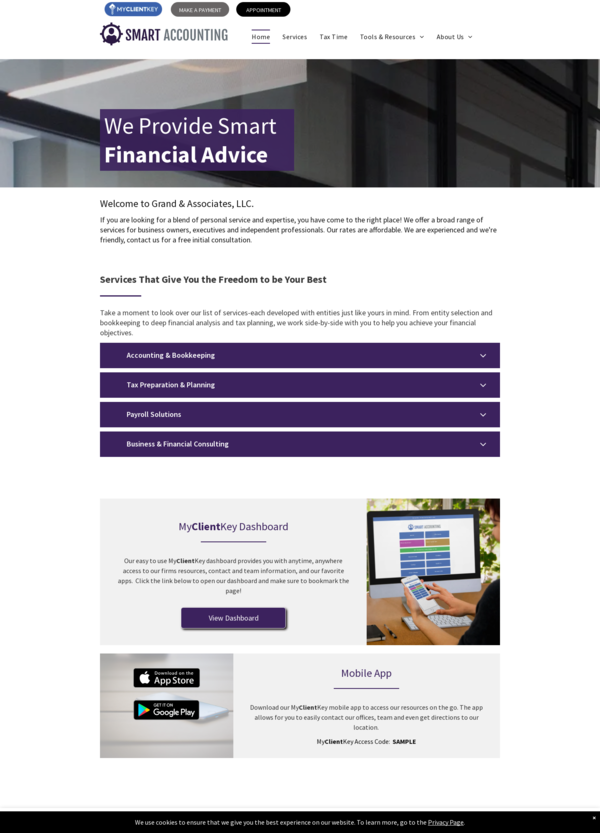 My Client Key The Grand Daddy - Purple Template