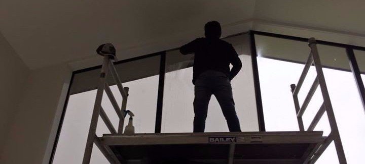 Our glazier at work in Clive