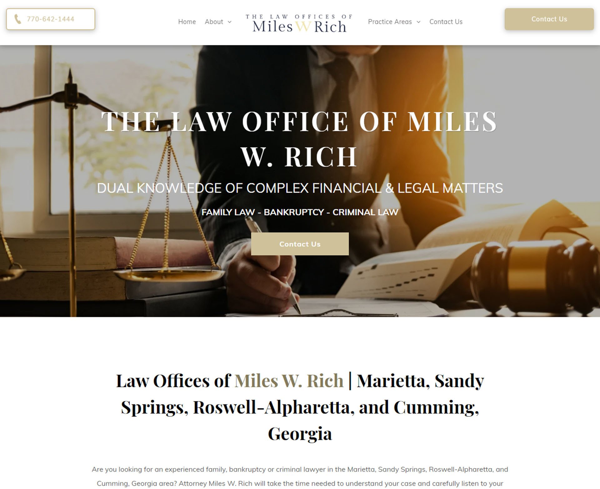 Law Portfolio Engage site Design