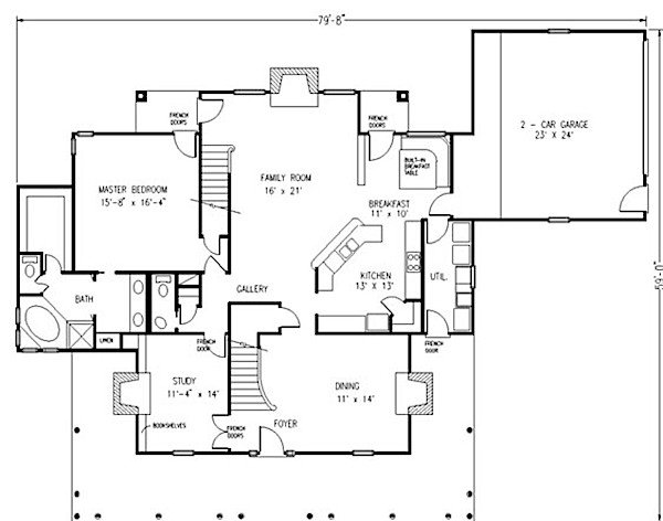 Ansicht und Grundriss Holzständerhaus mit Flächenangabe, Beaver Homes