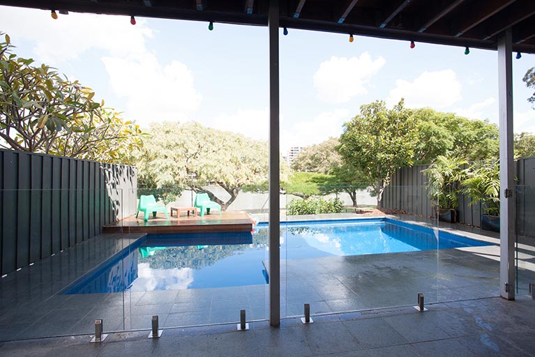 glass fencing for new pool new farm