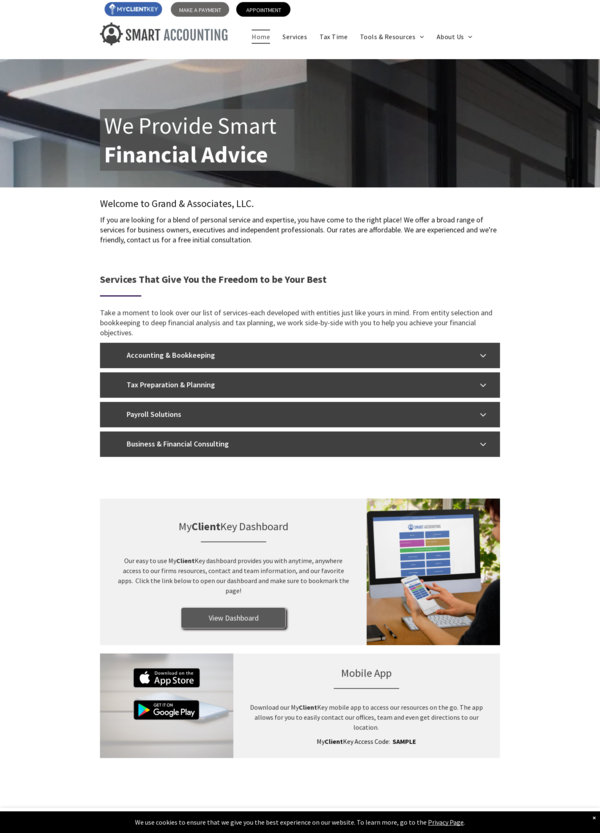 My Client Key The Grand Daddy - Grey Template