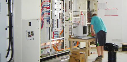 Expert doing inspection for electrical system