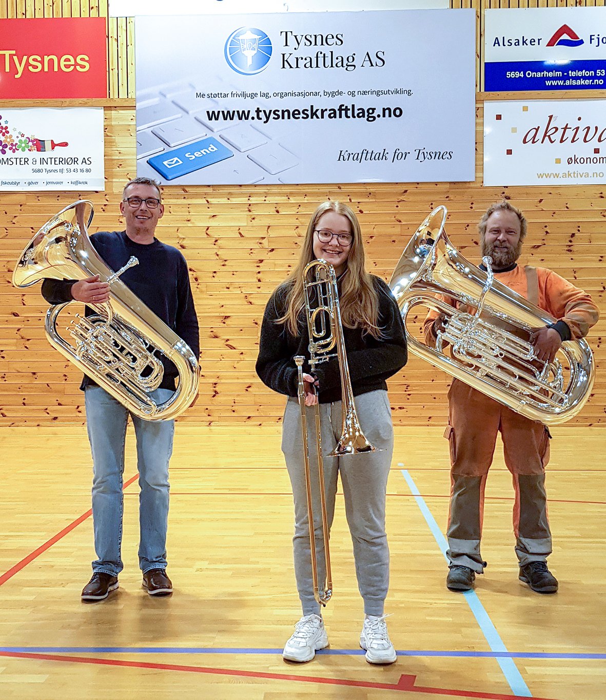 Støtte frå Tysnes Kraftlag til innkjøp av nye instrument