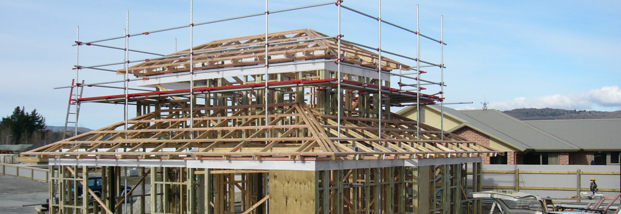 Scaffolding erected in Central Otago