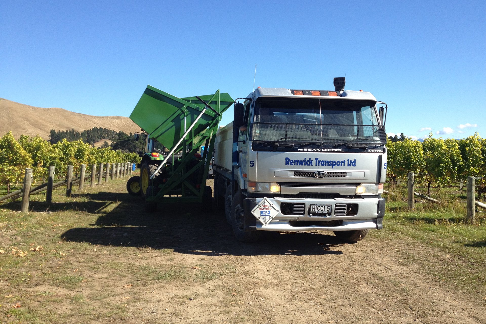 Bulk Freight by Renwick Transport for the Nelson, Marlborough and Canterbury regions.