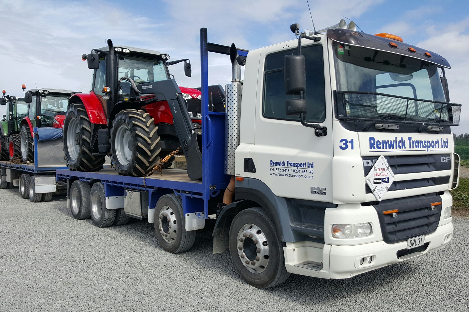 General Freight by Renwick Transport for the Nelson, Marlborough and Canterbury regions.