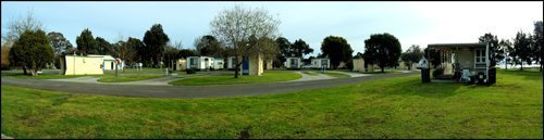 View of the Lake Colac Holiday park 