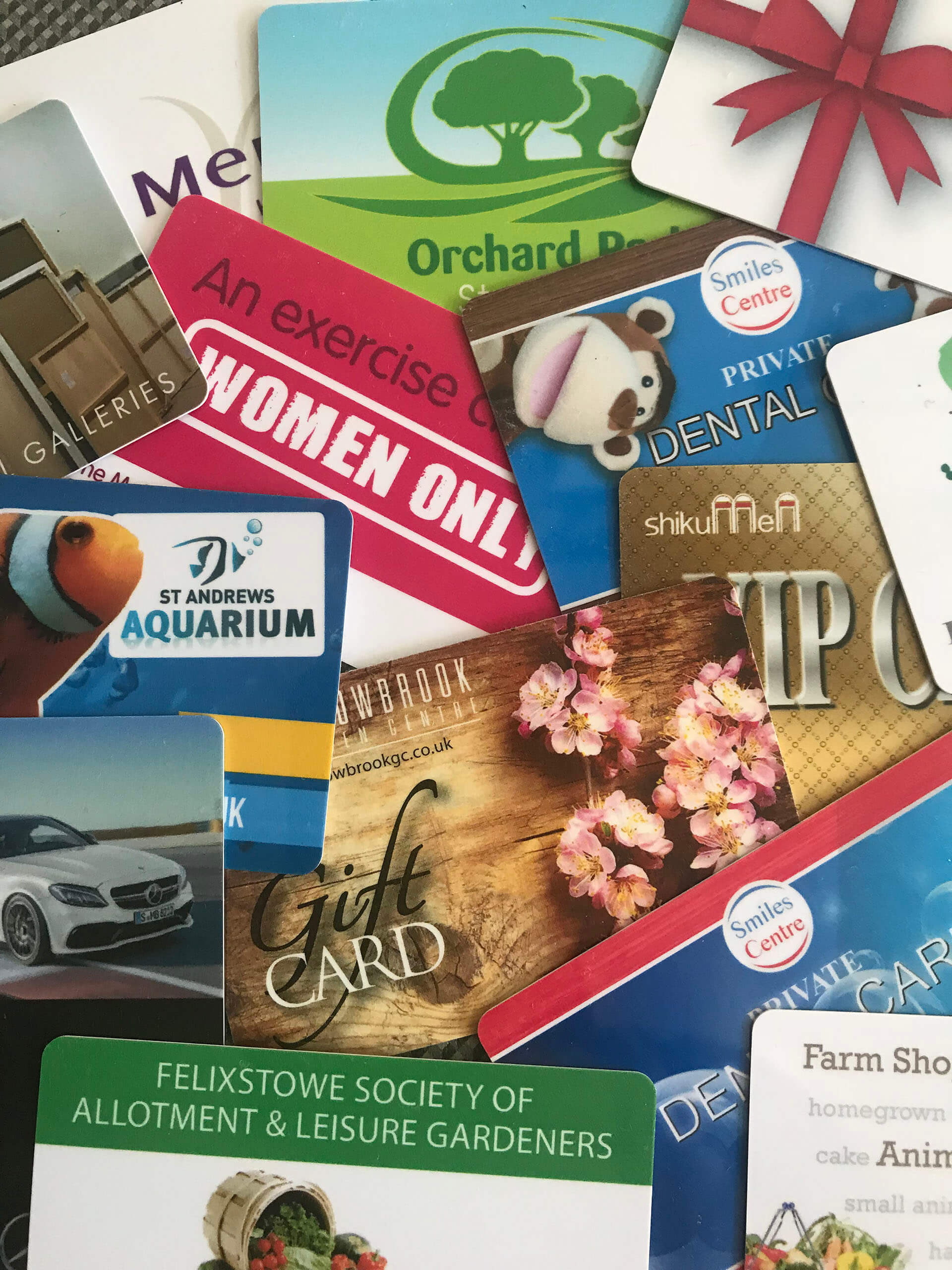 Order ID, Membership, Gift Cards & Key Fobs Plastic Cards UK