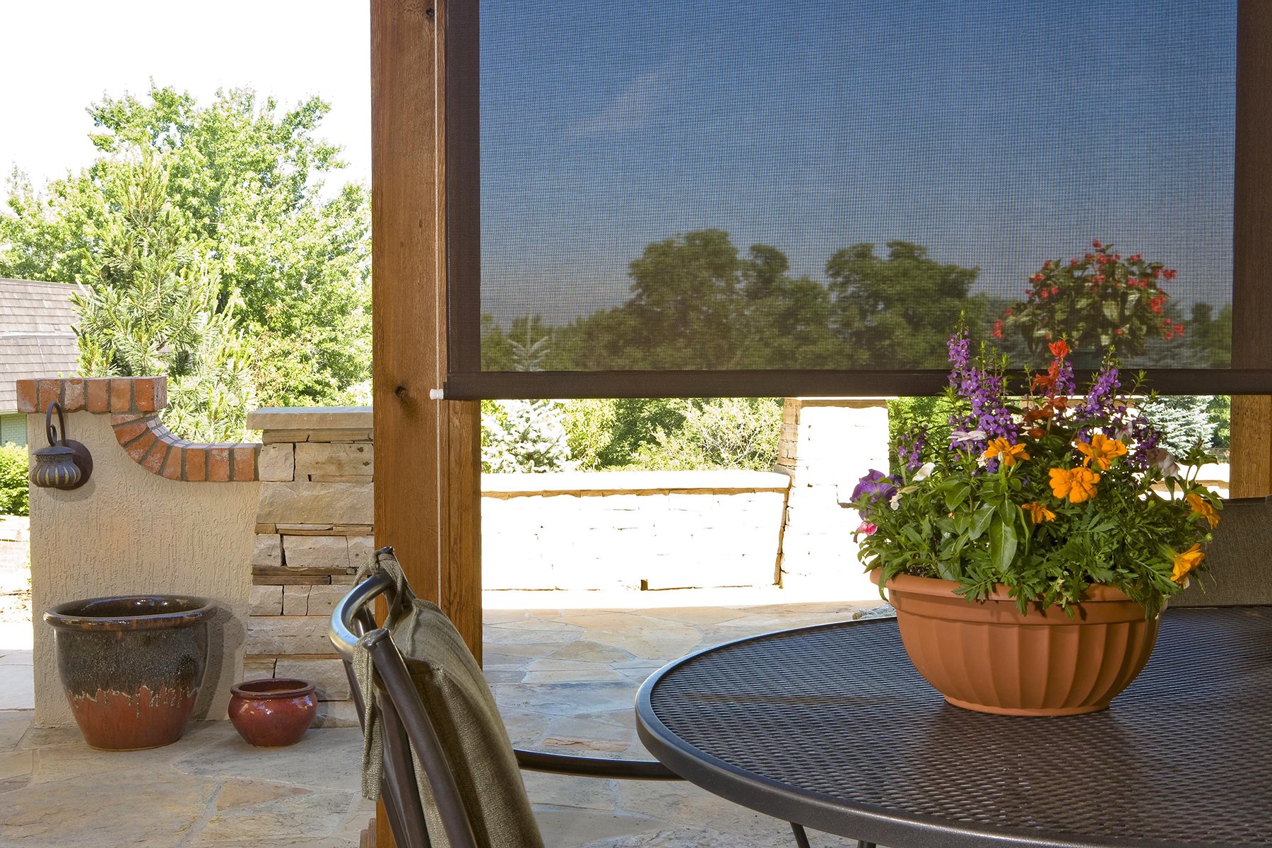 Beautiful view of High-Rise Apartments With Motorized Outdoor Shading Solutions