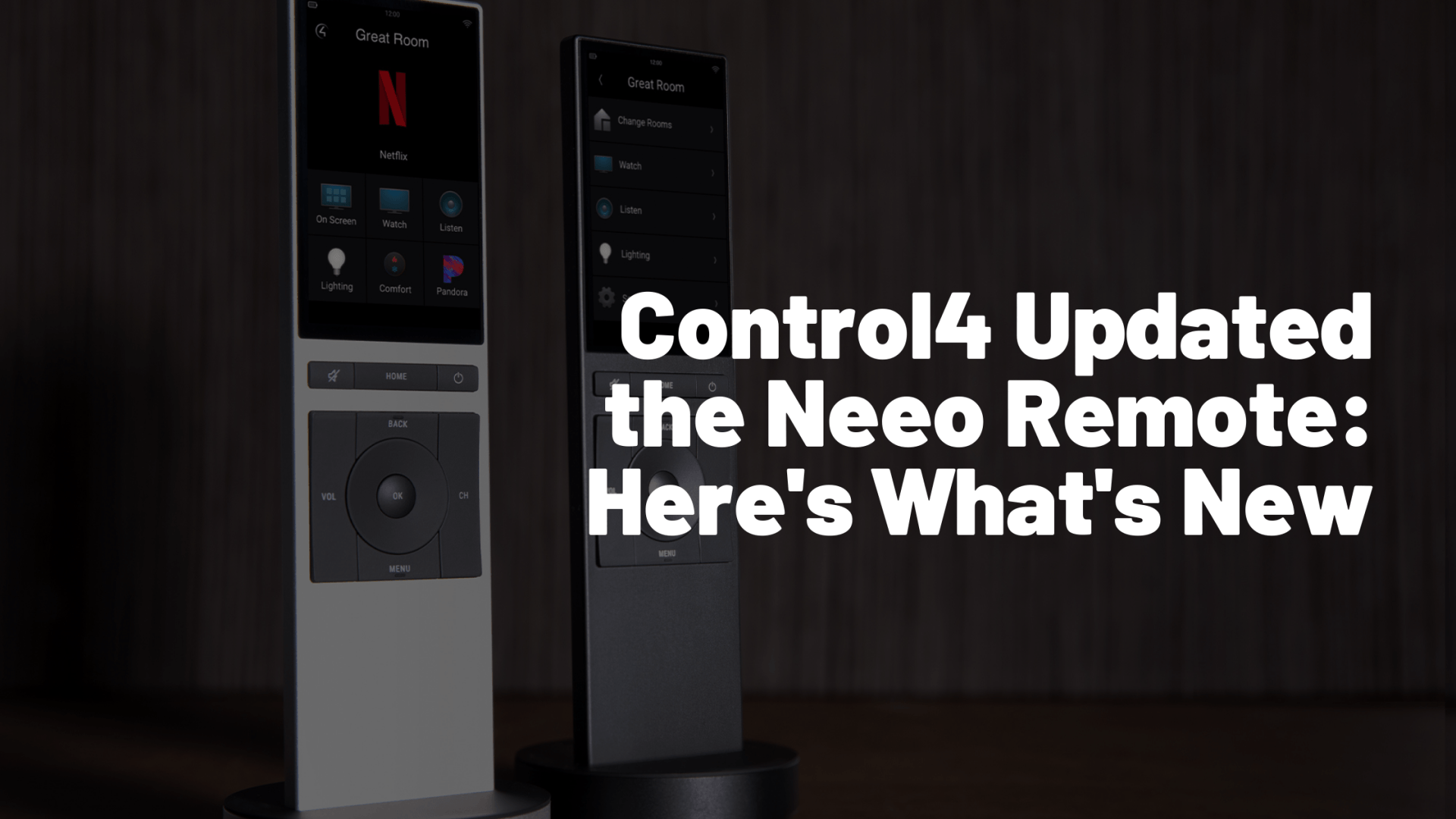 Control4 Just Updated the Neeo Remote Here's What's Included