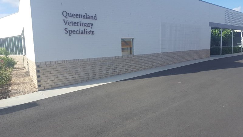 queensland veterinary building with new pavement
