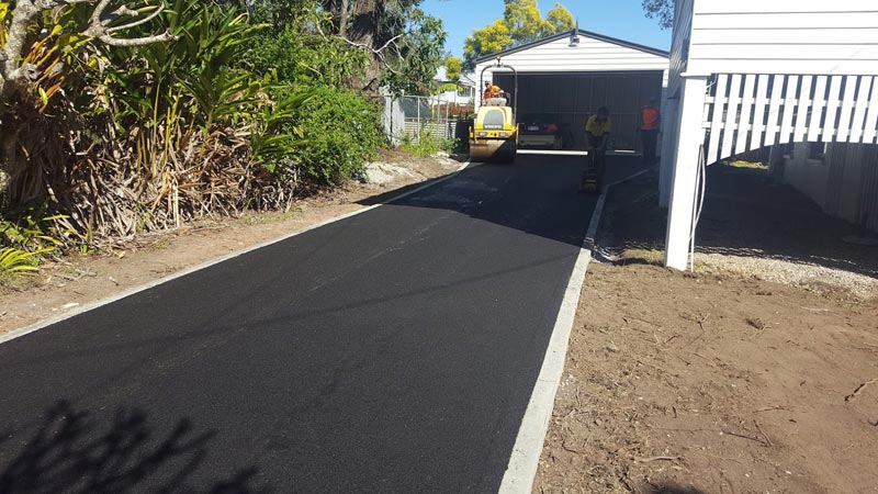 fresh driveway to garage