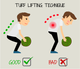 Handling-Turf-lifting-technique