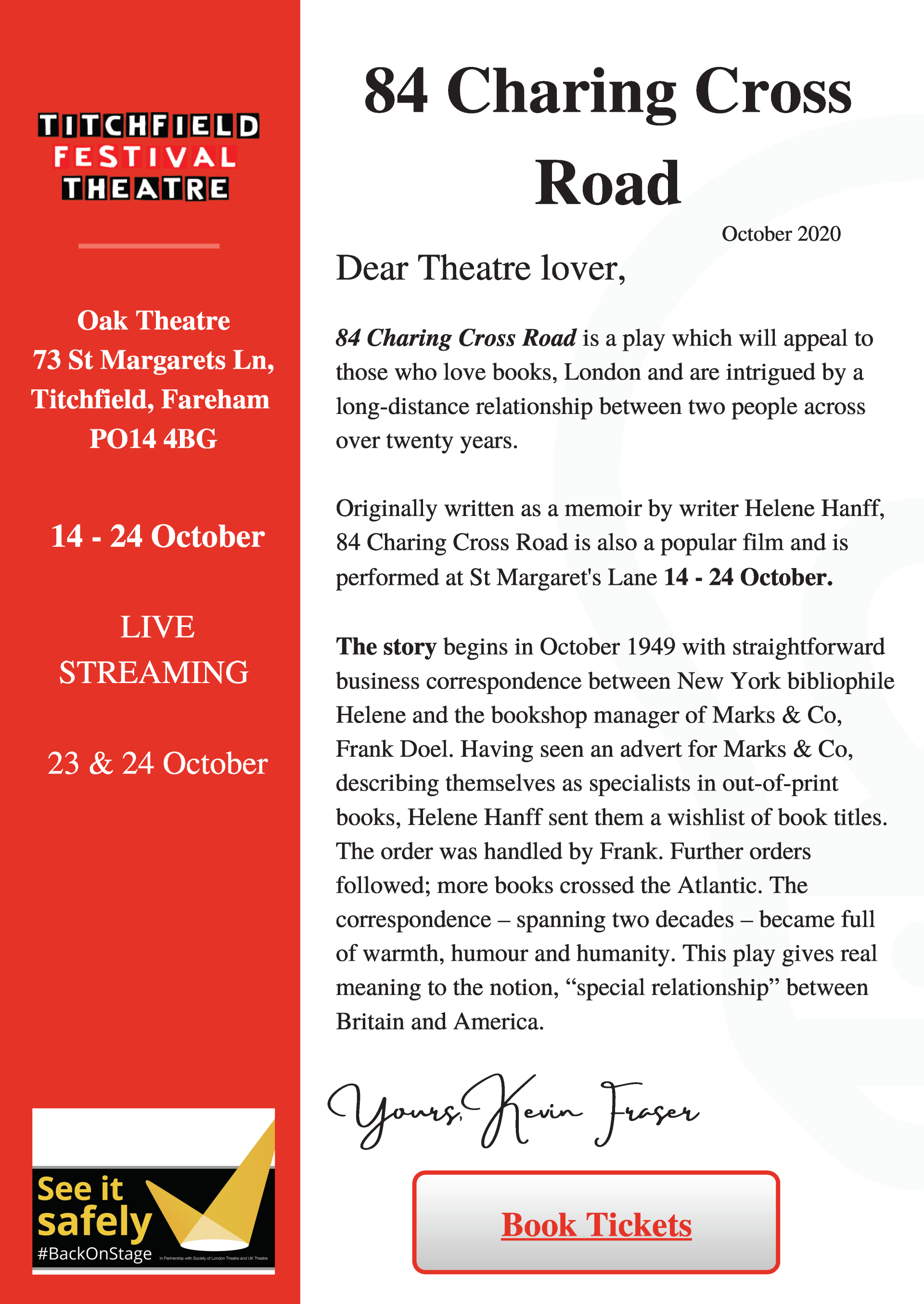 84 Charing Cross Road October 2020