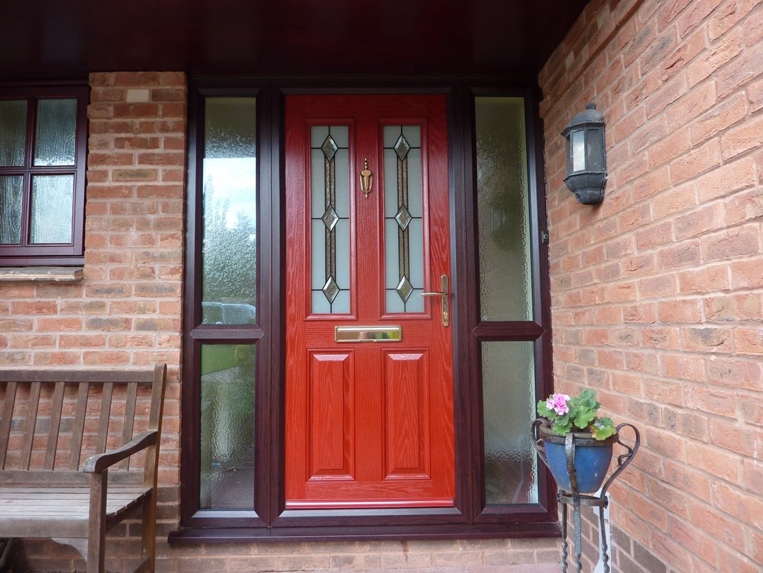 Rosewood doubleglazed composite door project in Crediton, Exeter