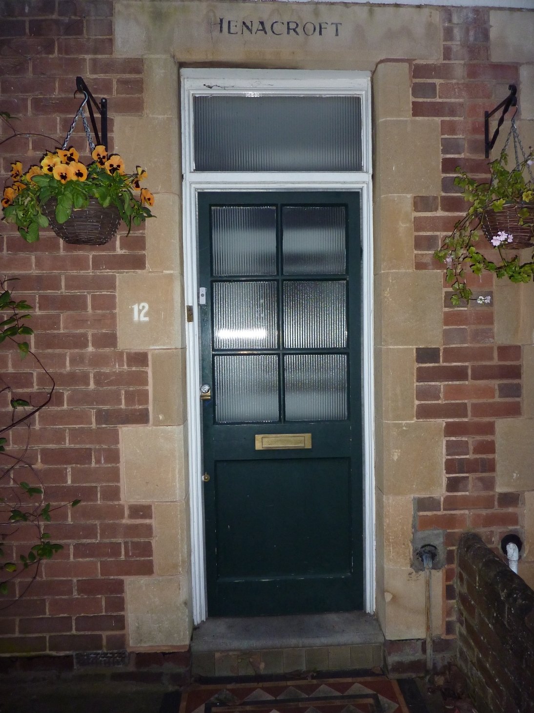 Composite doubleglazed GRP front door installation Exeter, Devon