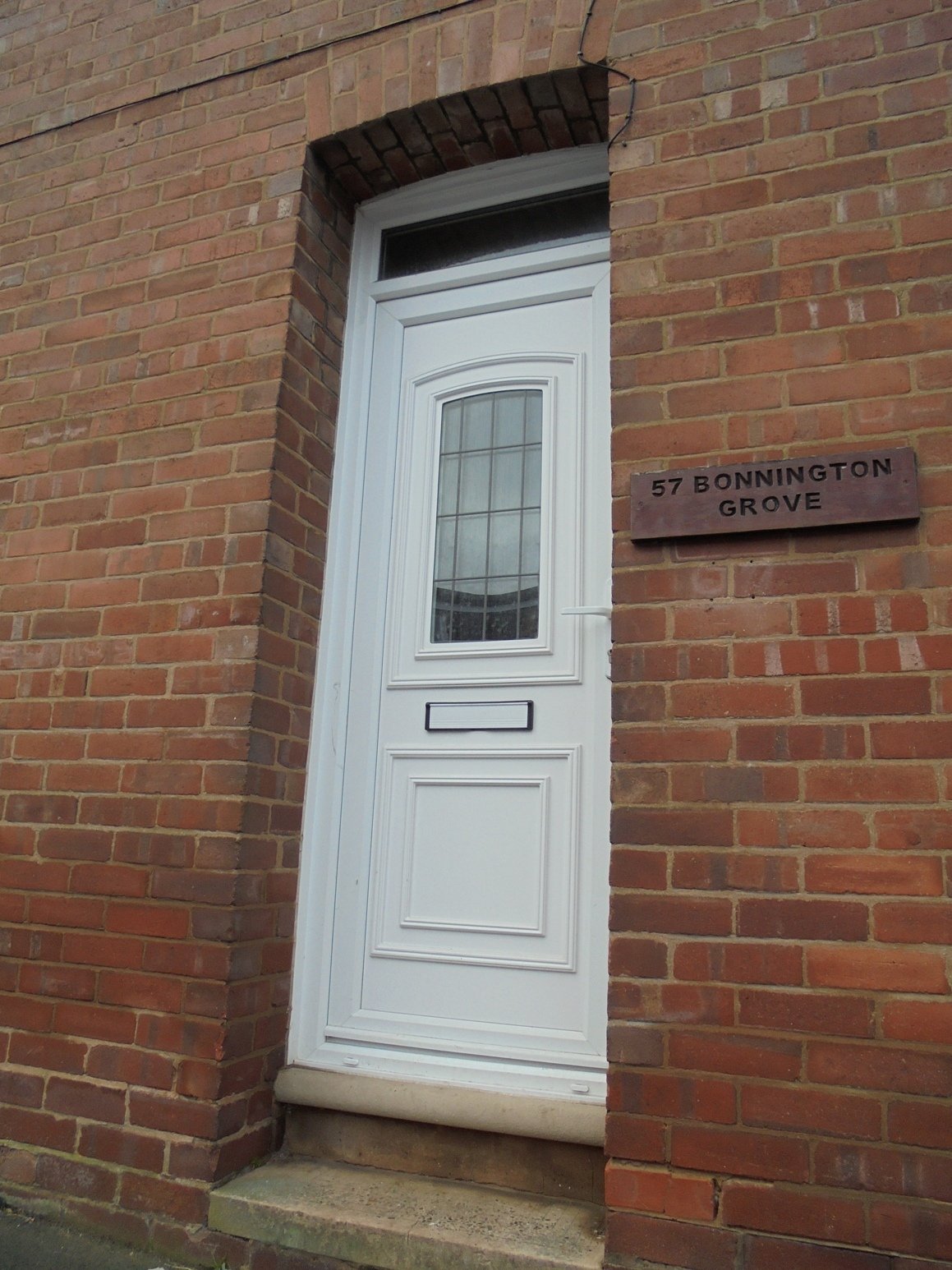 Golden Oak Solidor composite door installation in Exeter, Devon