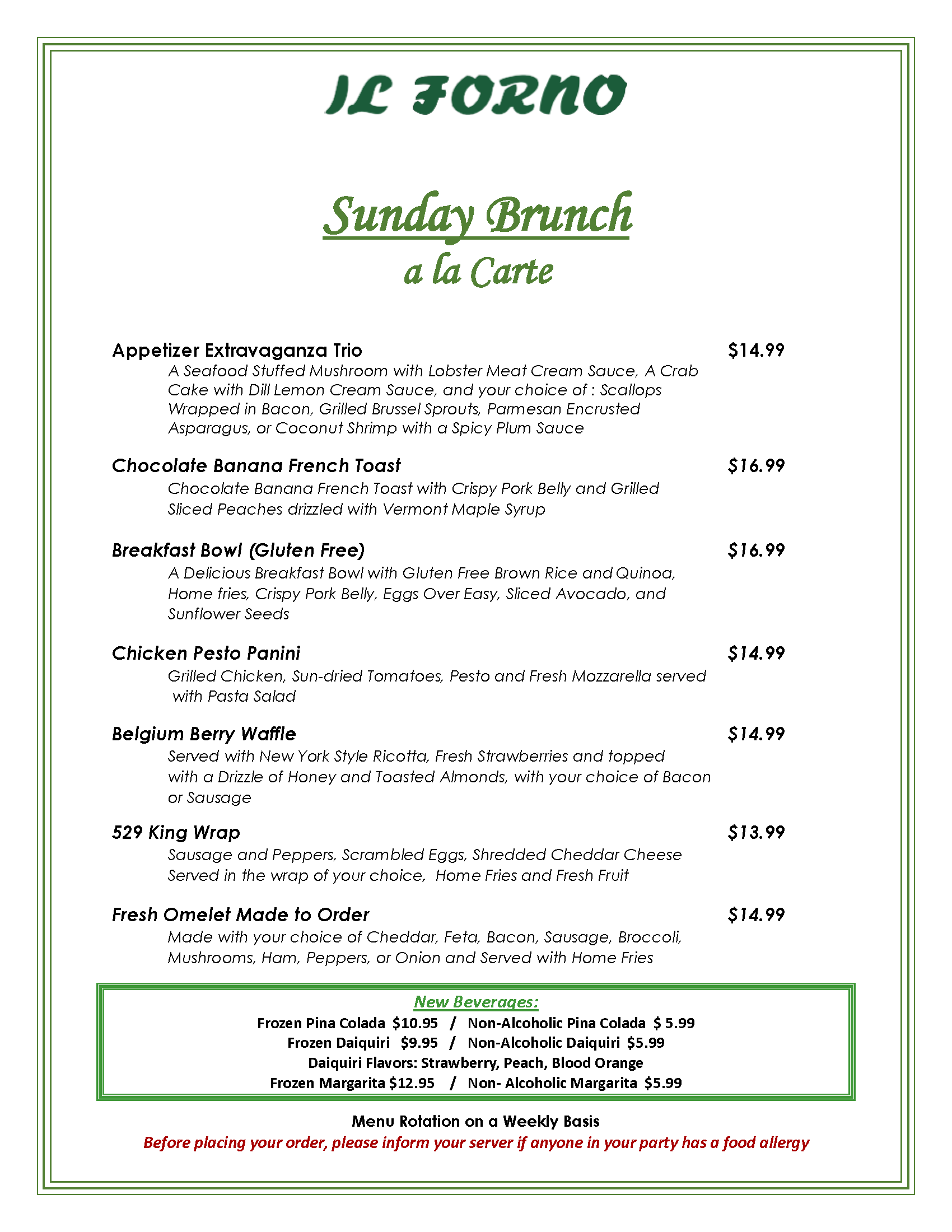 IL Forno Restaurant, Italian Family Dining