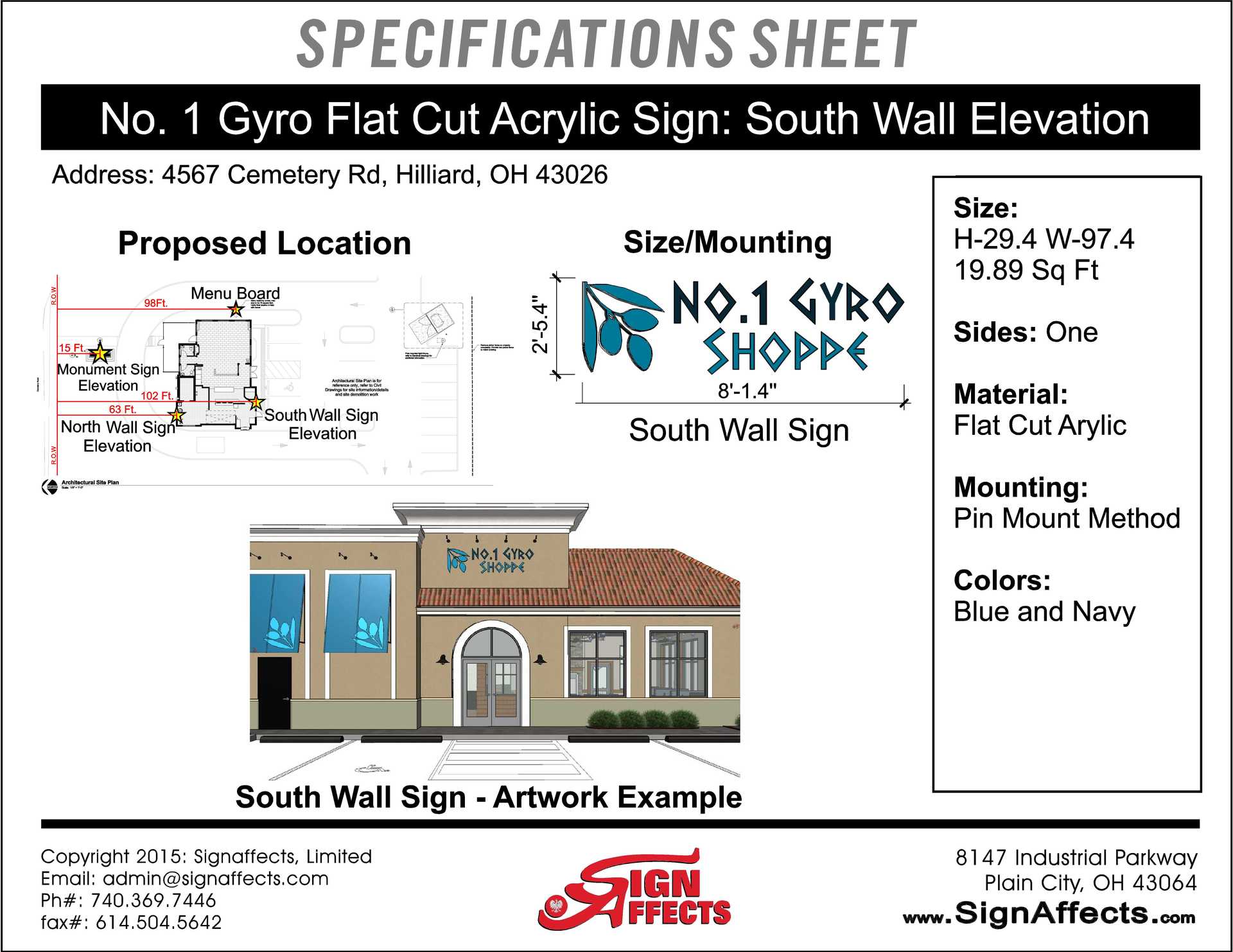 Exterior Custom Signs Gallery Columbus OH SignAffects