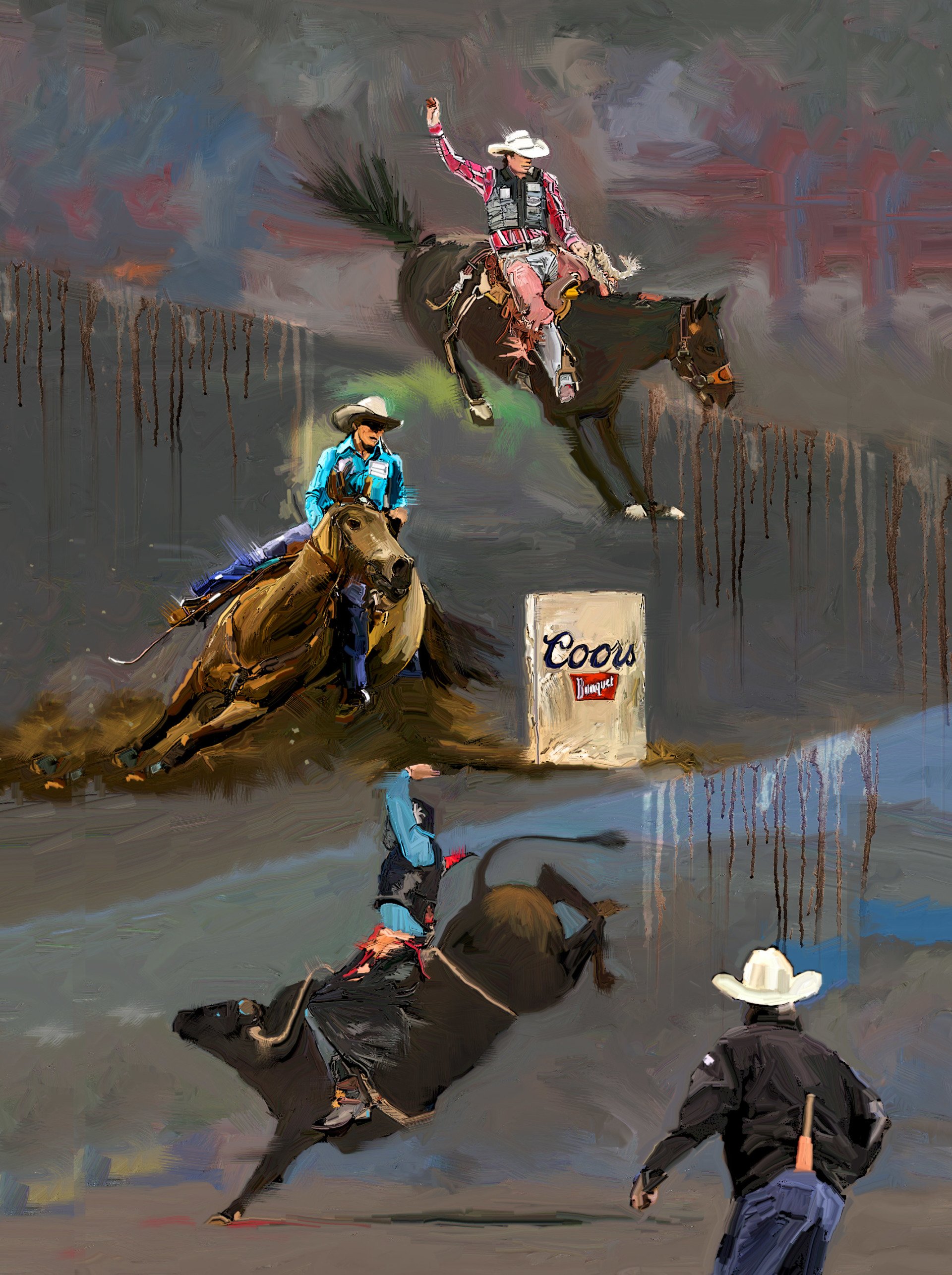 Pro Rodeo Art Creative Bearings | Portfolios | Illustration