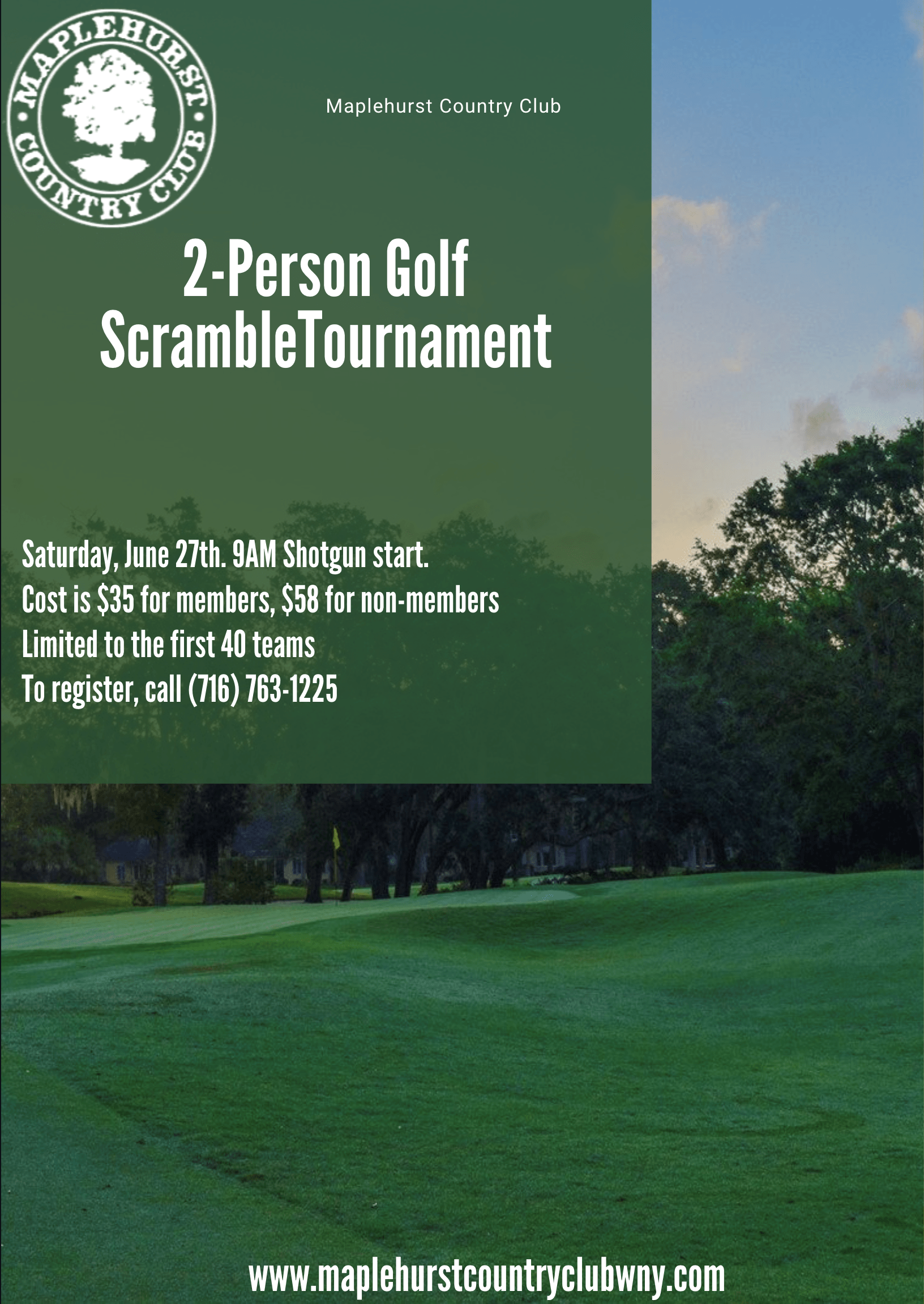 Maplehurst Country Club Lakewood, NY Events