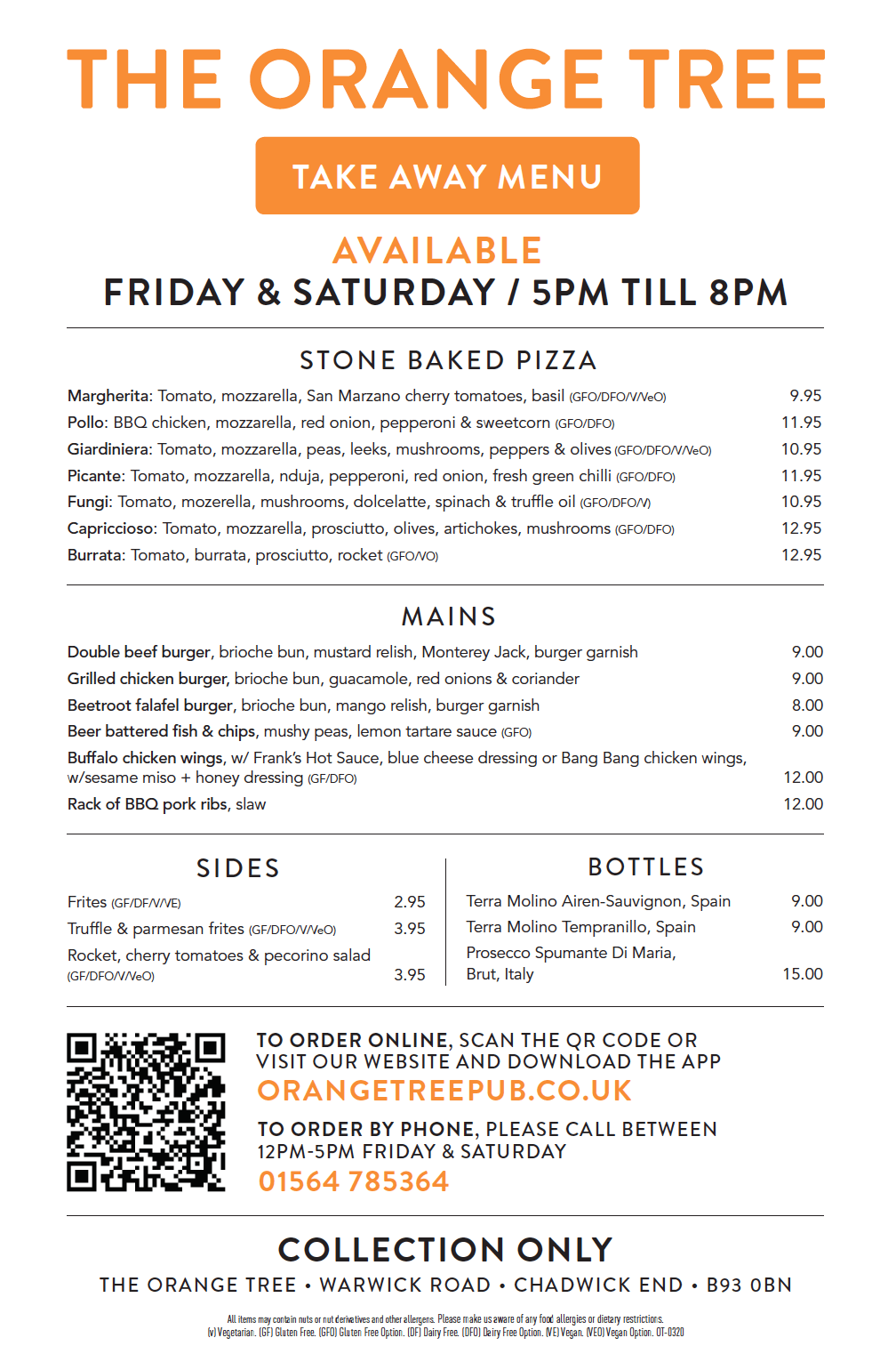 The Orange Tree, Chadwick End Restaurant and Country Pub in Solihull