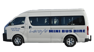 leroy's mini bus hire white van
