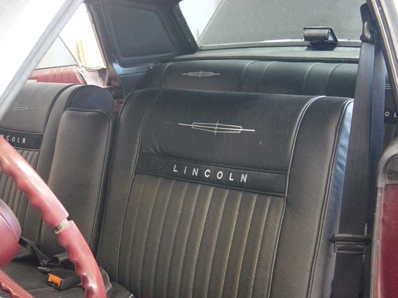 black leather drivers seat