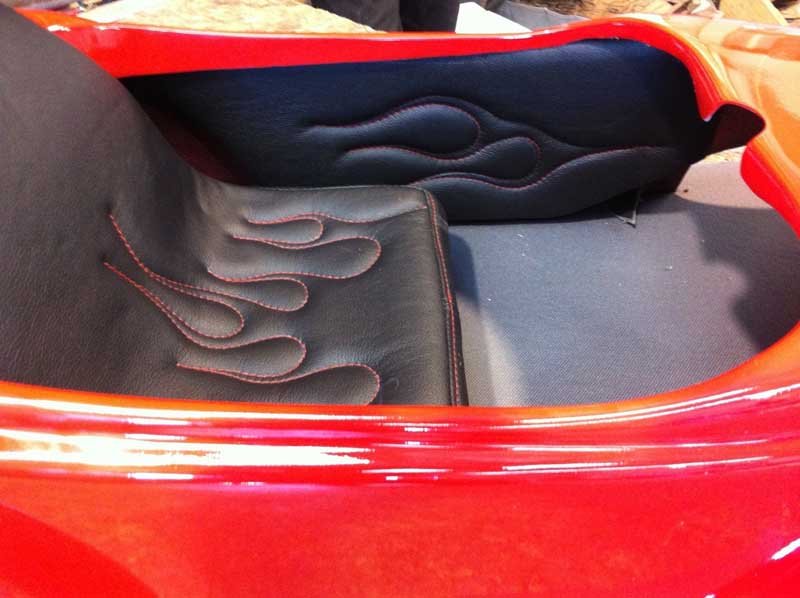 mini car reupholstered seat