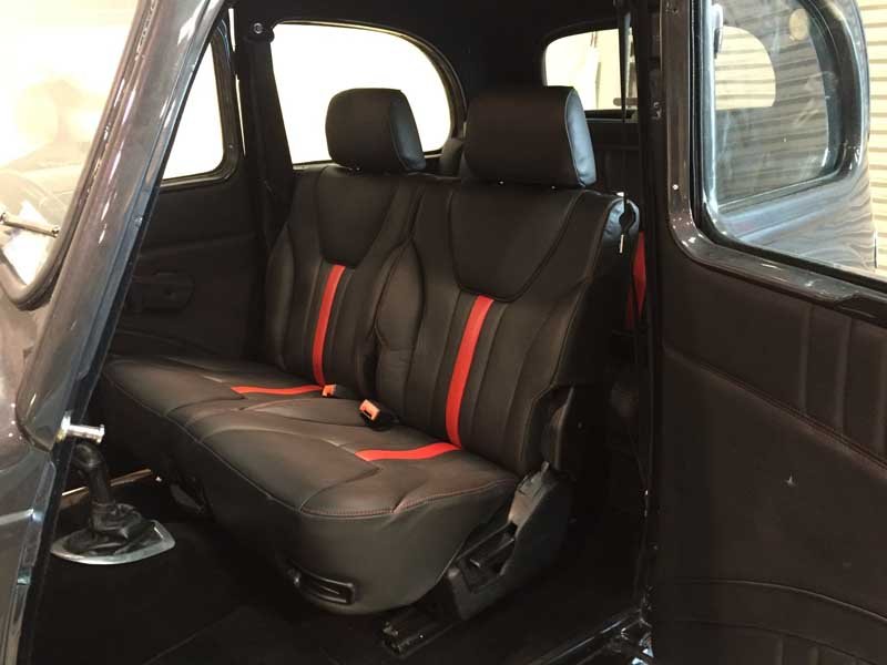 black and red custom upholstery