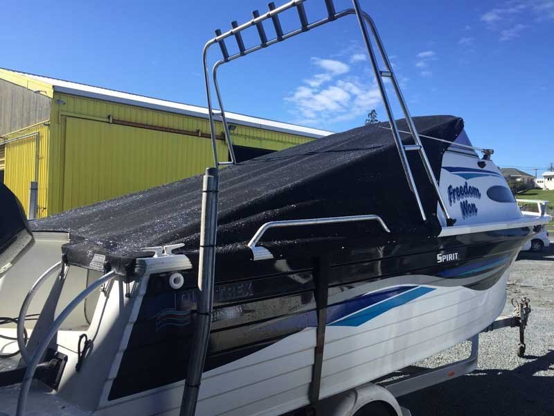 goat with new fabric covering