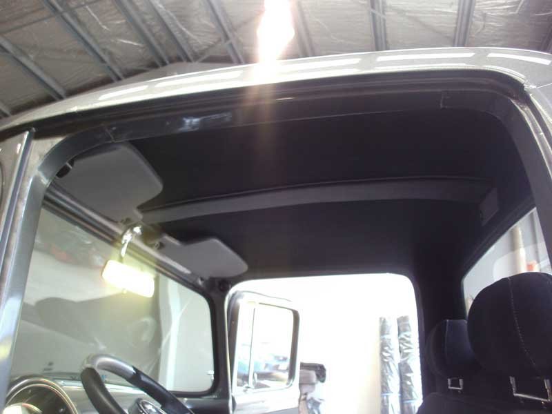 interior roof upholstery in vintage pickup