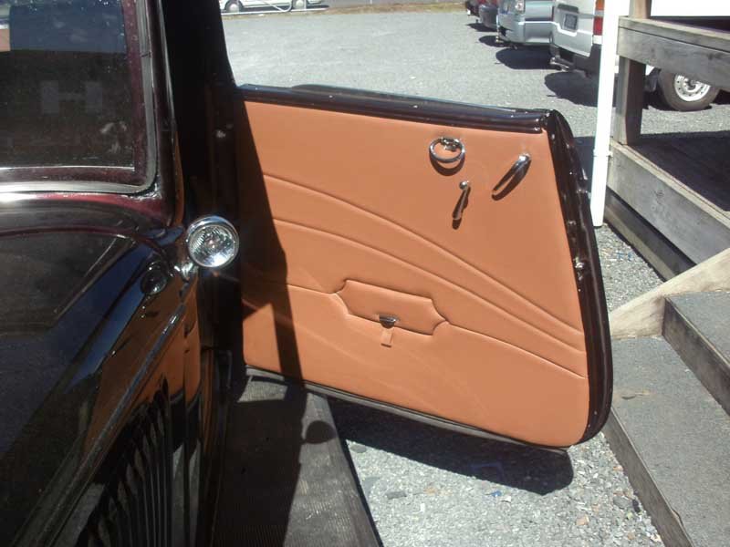tan leather door panel
