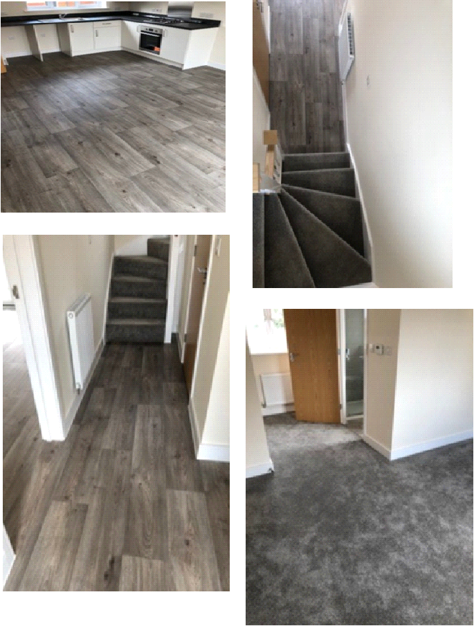 Carpets and vinyl flooring installed at Linden Homes, Thornbury by Phoenix Flooring Limited, Bristol