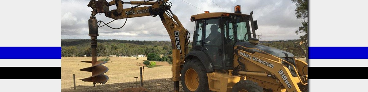 Excavating being performed in Adelaide