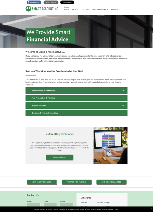 My Client Key The Grand Daddy - Green Template