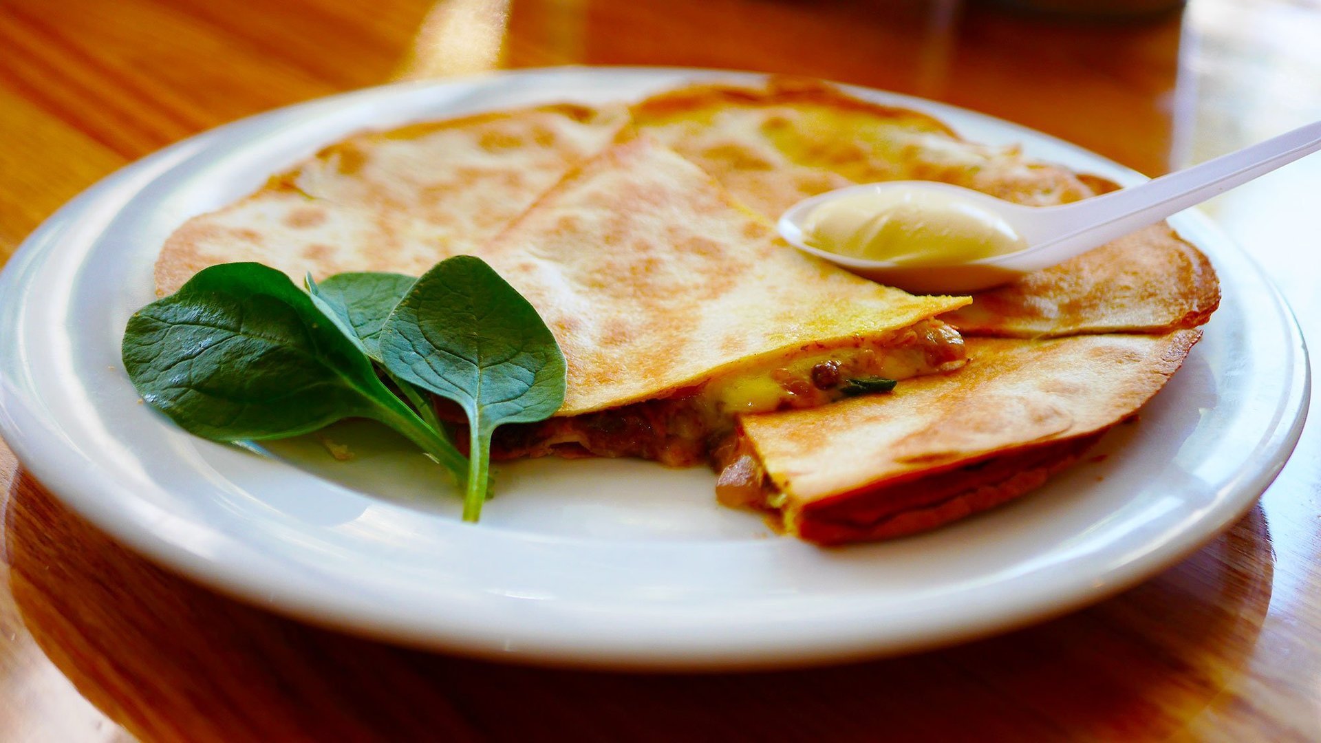 Chop 'n Chill Street Eats: Indian Curry Beef Quesadilla