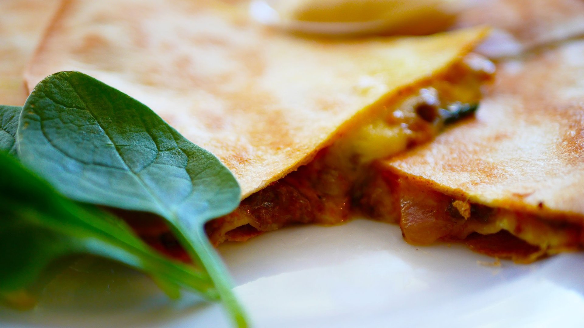 Chop 'n Chill Street Eats: Indian Curry Beef Quesadilla