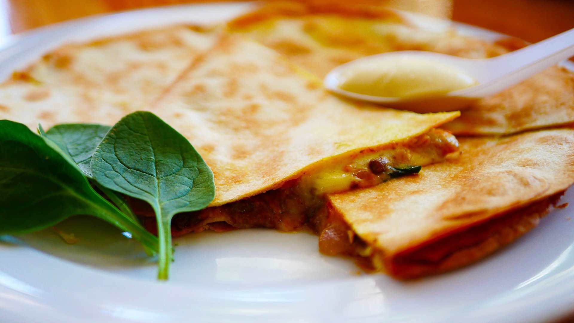 Chop 'n Chill Street Eats: Indian Curry Beef Quesadilla