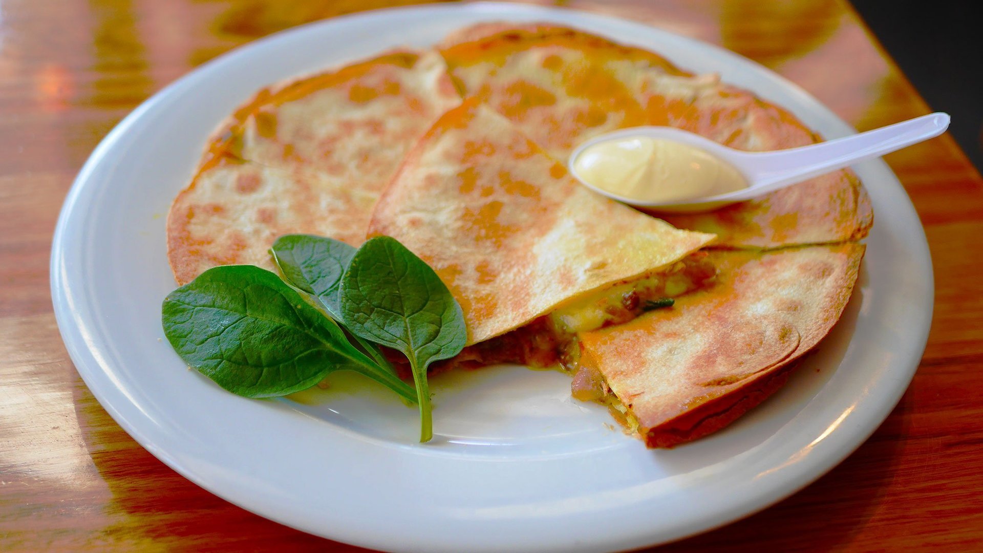 Chop 'n Chill Street Eats: Indian Curry Beef Quesadilla