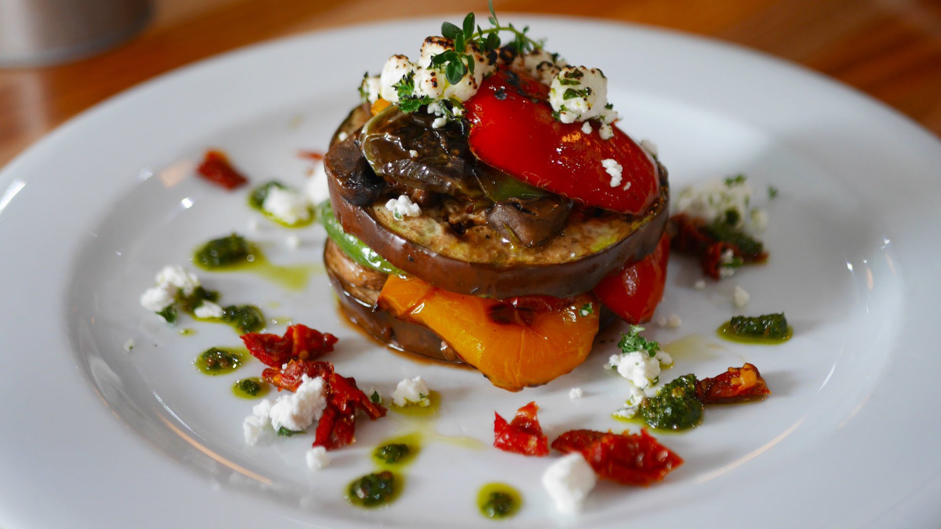 Chilled Mediterranean Vegetable Stack