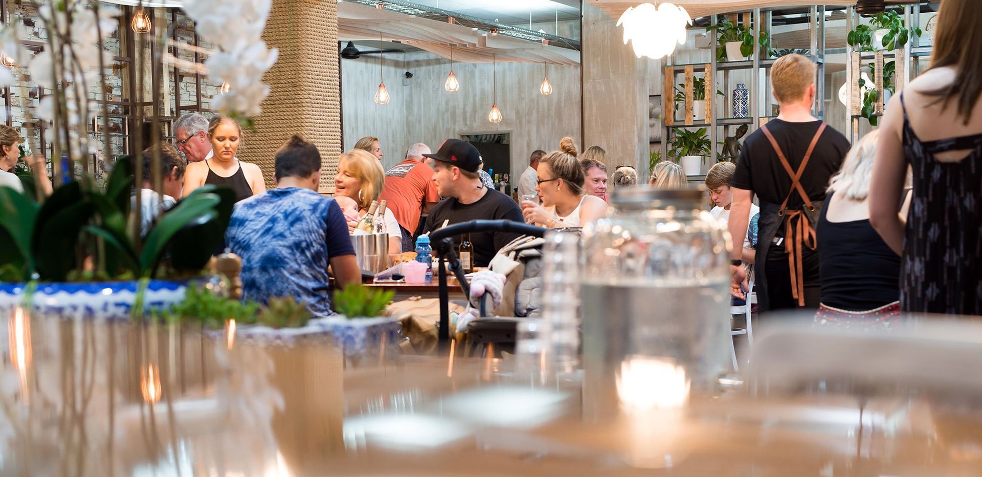 Chop 'n Chill Restaurant Customers Dining