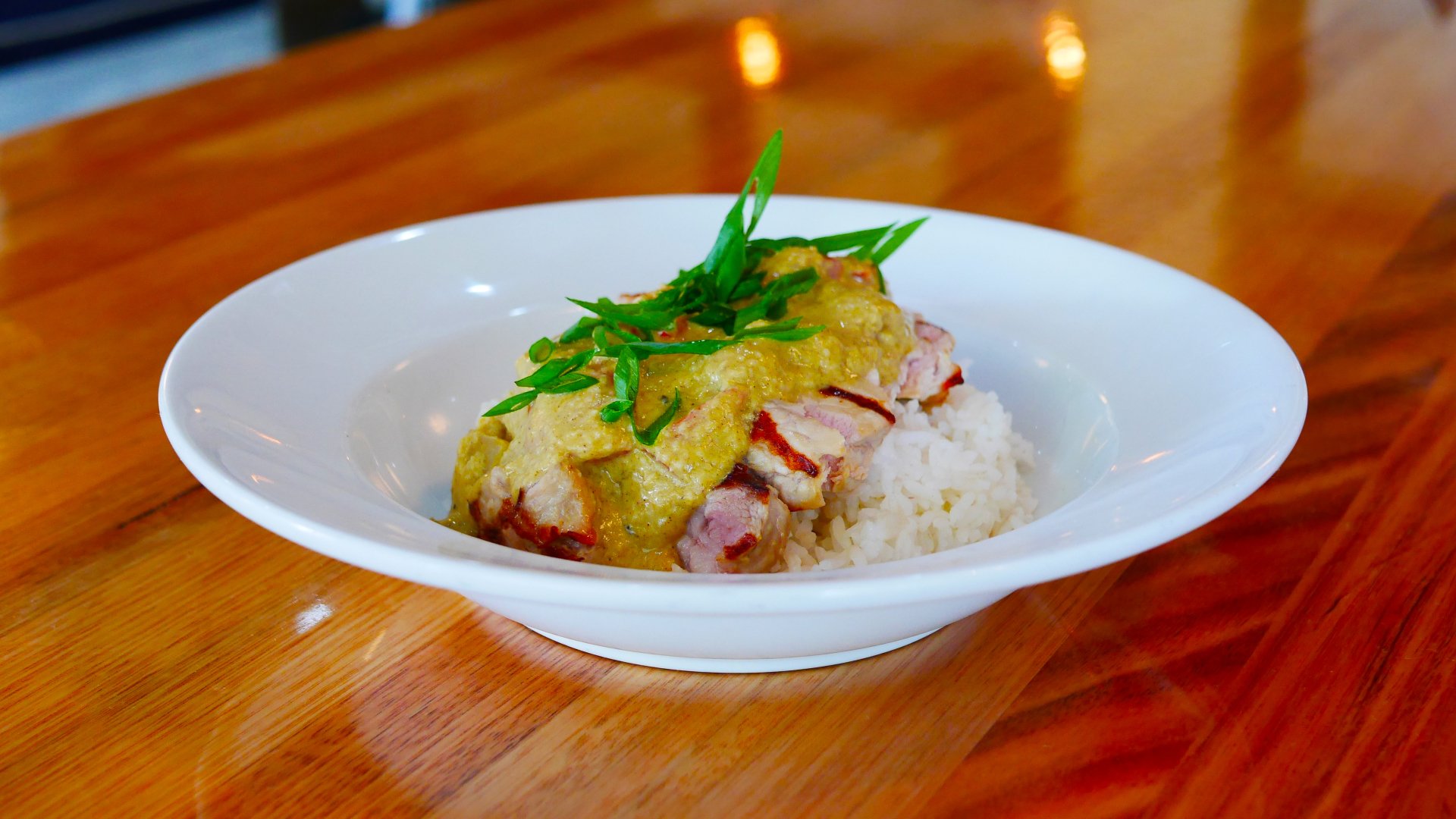 Thai Mango Pork & Rice