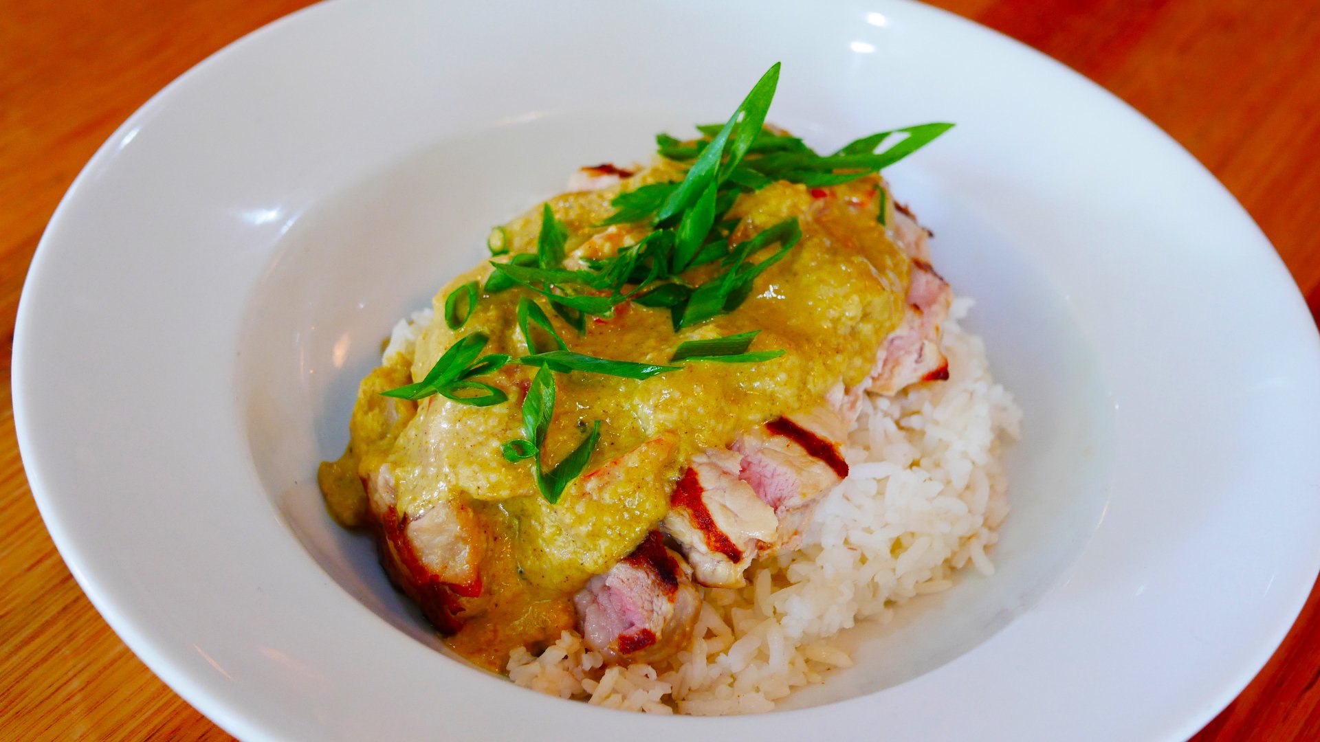 Thai Mango Pork & Rice