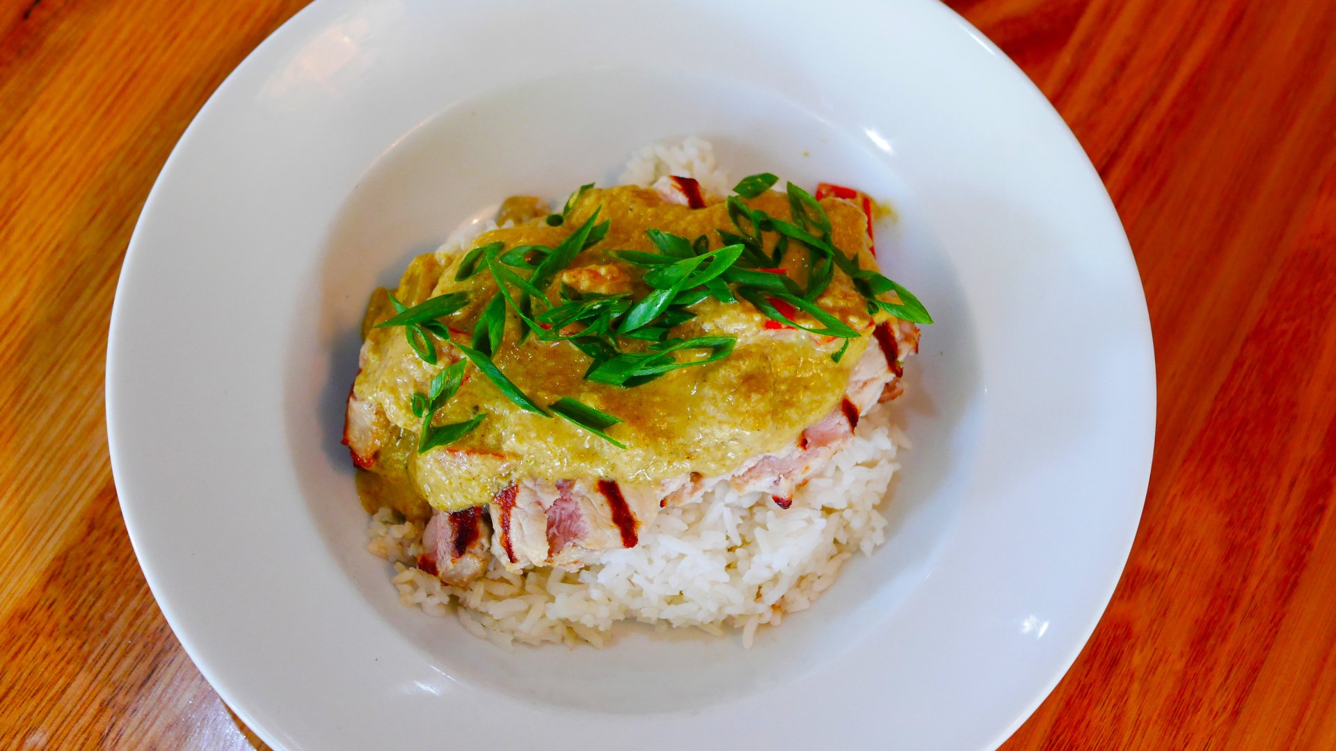 Thai Mango Pork & Rice