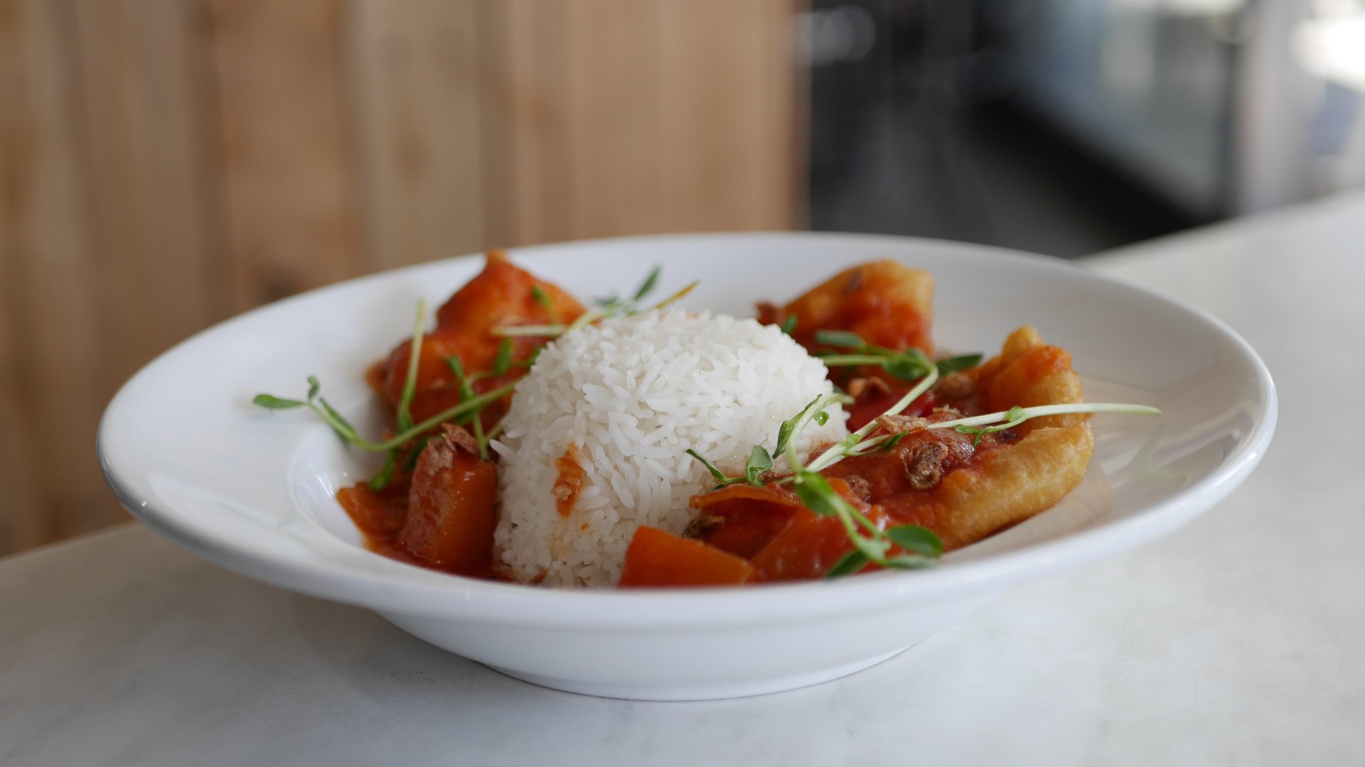 Street Eats Gallery - Singaporean Sweet, Sour & Spicy Fish w Rice - Image 6