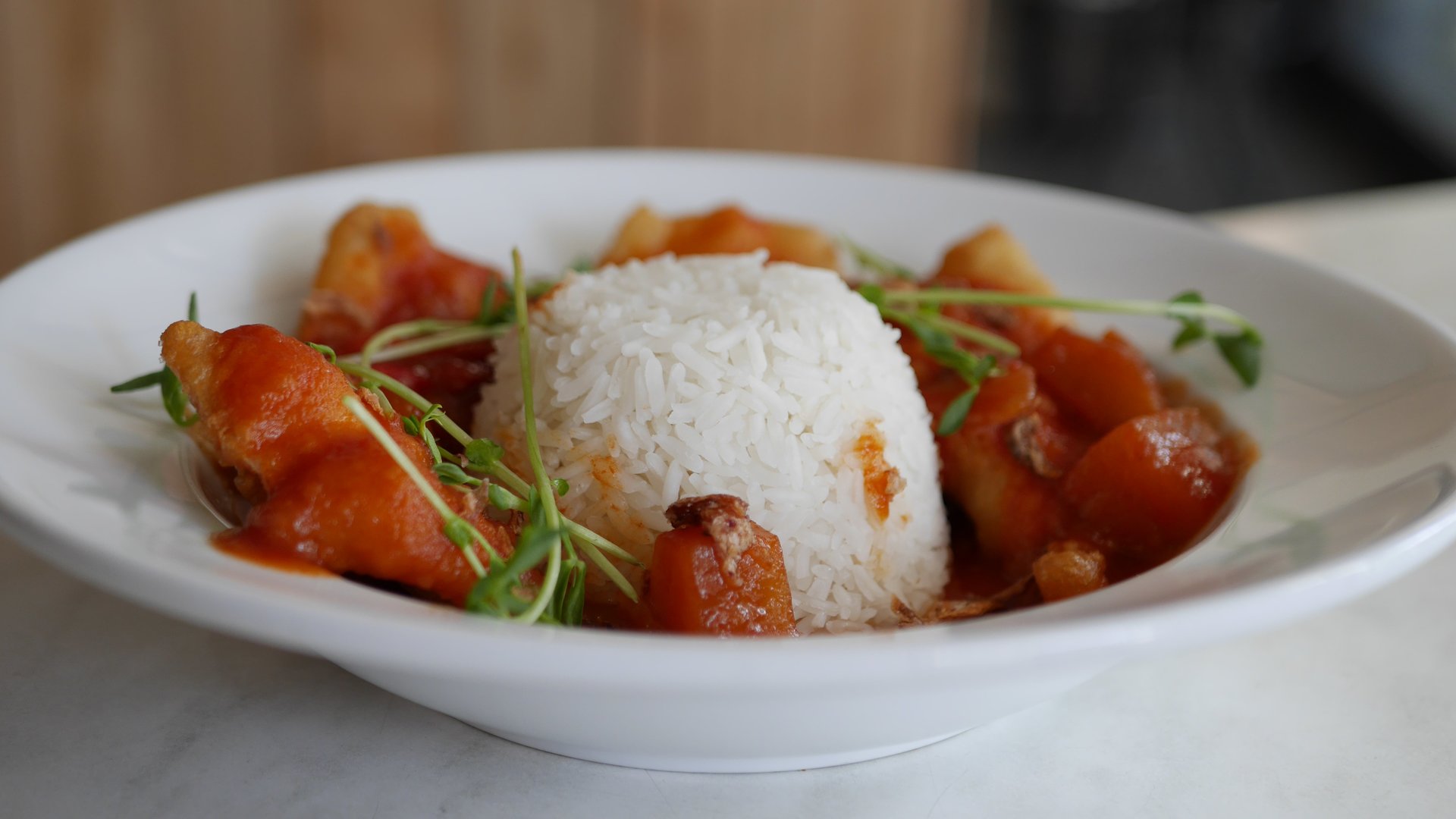 Street Eats Gallery - Singaporean Sweet, Sour & Spicy Fish w Rice - Image 4
