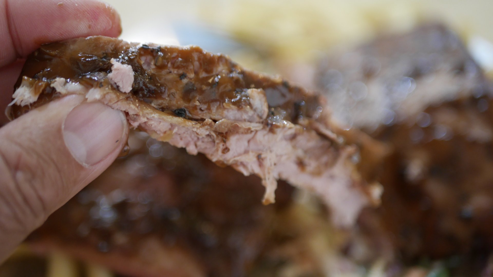 Street Eats - USA Black Pepper Pork Ribs with Slaw & Chips.