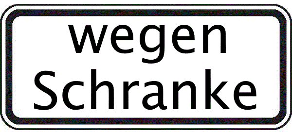 Zusatzschild 